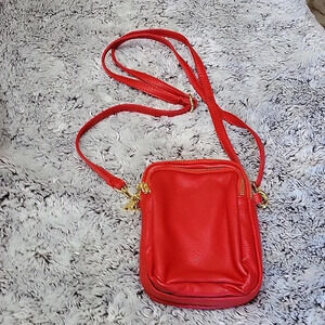 Red Trippe Zip crossbody‎